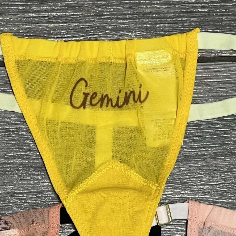 Gemini HAH Free People Zodiac Thongs Panties Set of 3 OS ONE Size XS S M L